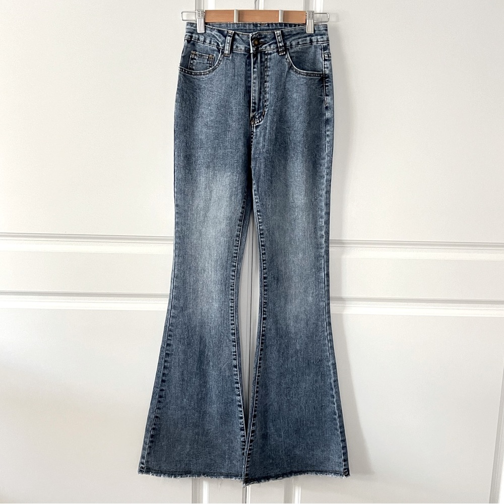 SHEIN Tall High Waist Flare Leg Jeans